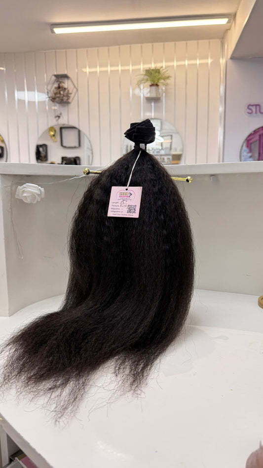 18” 100g Braidless Kinky Straight
