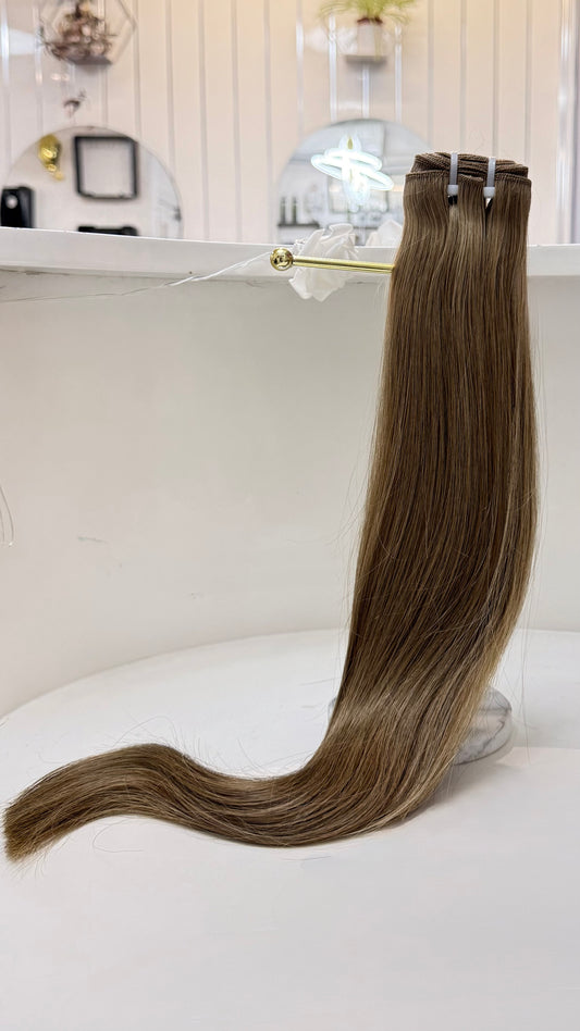 20” Kyomi Caramel Virgin Straight Weft
