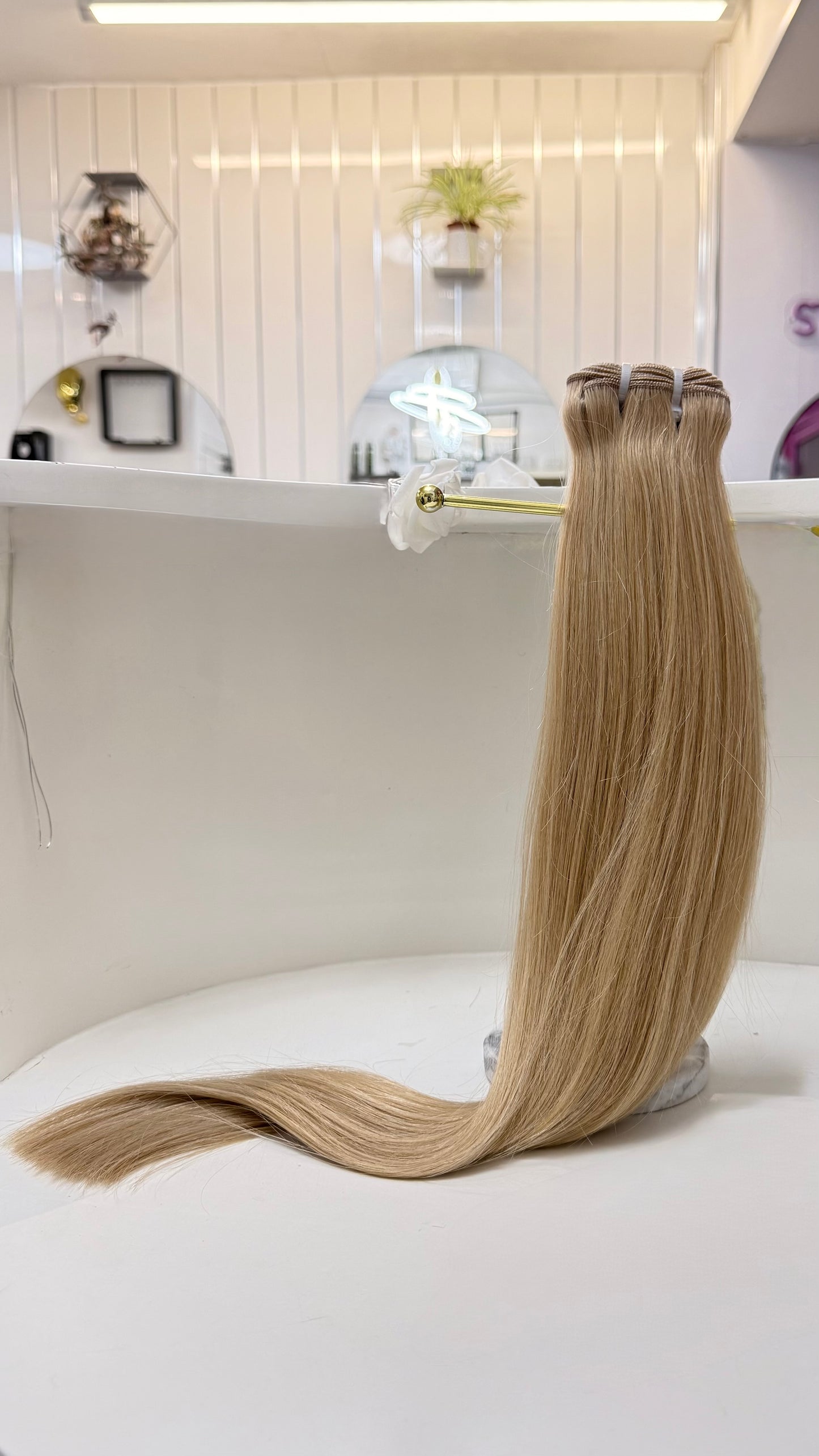 20” Kyomi Frost Blonde Virgin Straight Weft